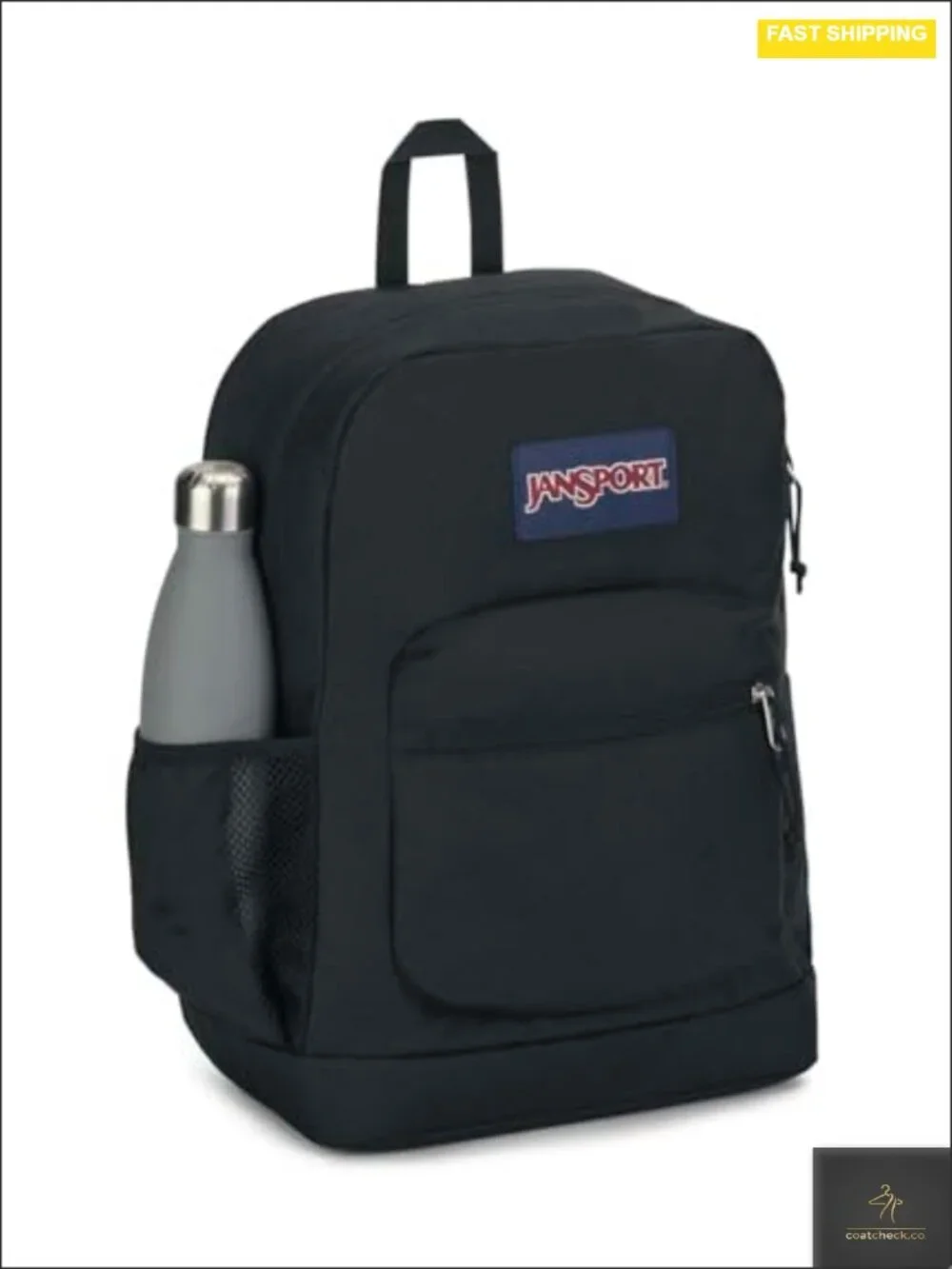 Large Main Compartment Backpack with Padded Laptop Sleeve, Water Bottle Pocket